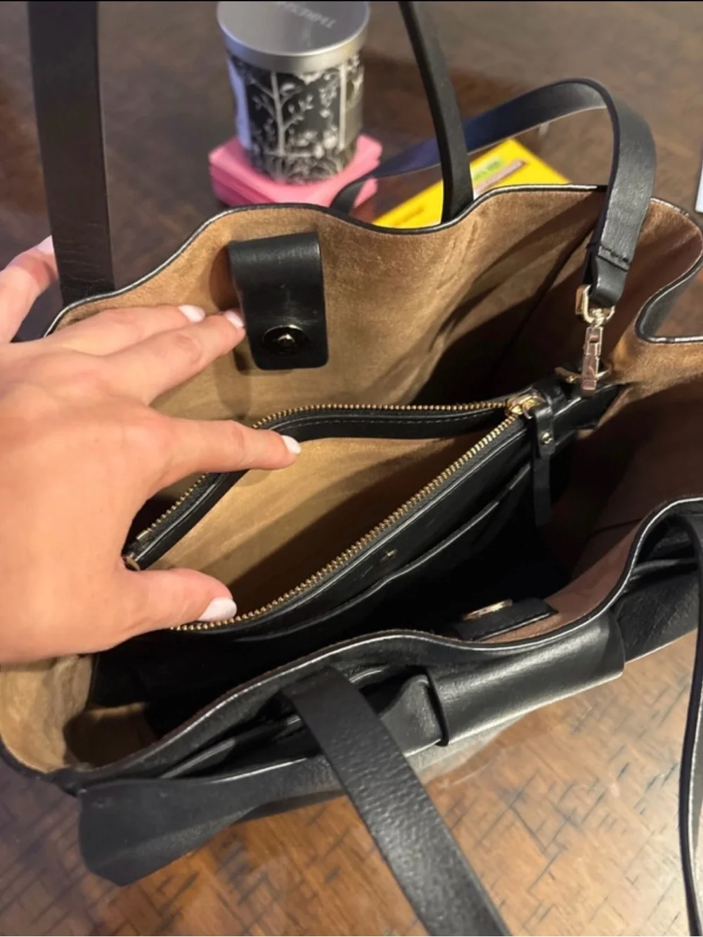 kate spade Black Leather Bow Satchel